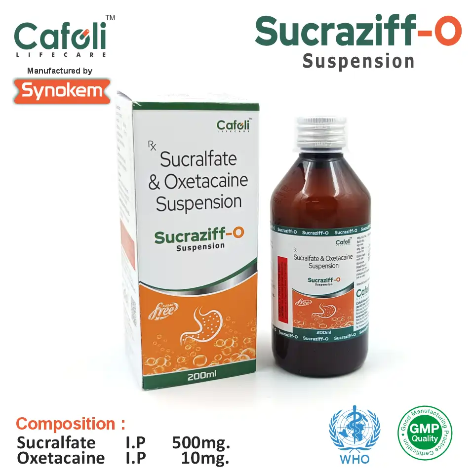 Sucralfate 500mg + Oxetacaine 10mg | Best price for PCD Pharma Franchise | Gastric ulcer & acid relief